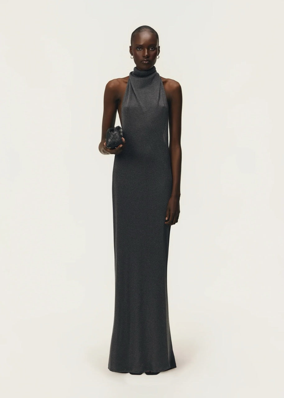 ARCINA ORI ROMY DRESS CHROME METALLIC SIZE 8 (S) by Arcina Ori available for hire in Ivanhoe, VIC