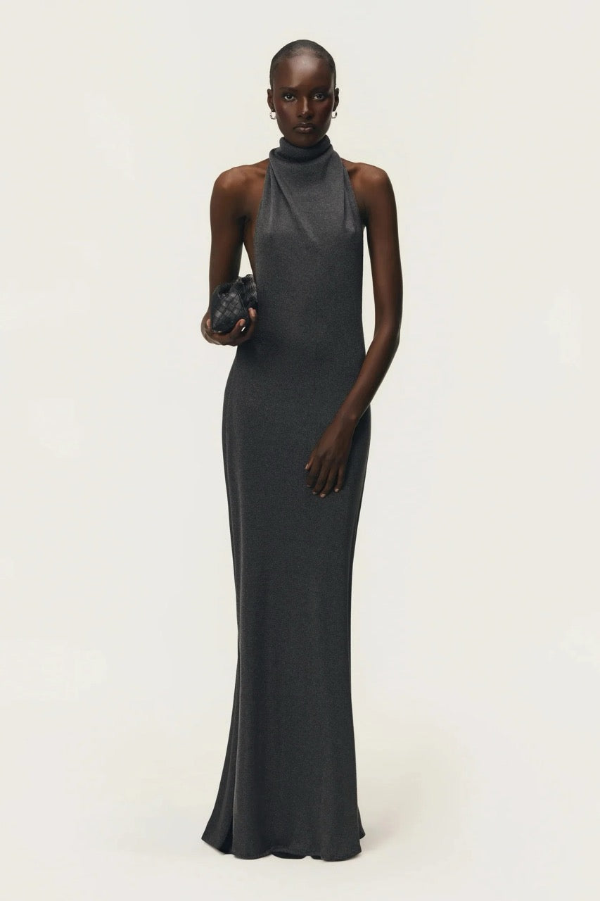 ARCINA ORI ROMY DRESS CHROME METALLIC SIZE 8 (S) by Arcina Ori available for hire in Ivanhoe, VIC