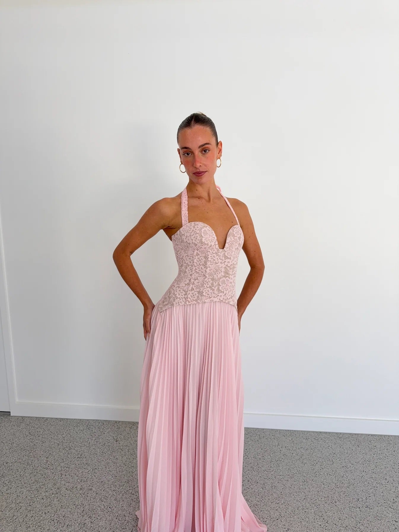 Gaia Dress in Pink by Fenity available for hire in Gold Coast, QLD