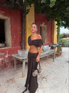 Celia Set in Chocolate by Benni available for hire in Gold Coast, QLD