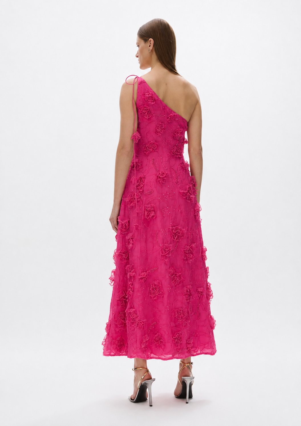 Rachel Gilbert Ianthe Dress Pink 1/AU8 by Rachel Gilbert available for hire in Hampton East, VIC
