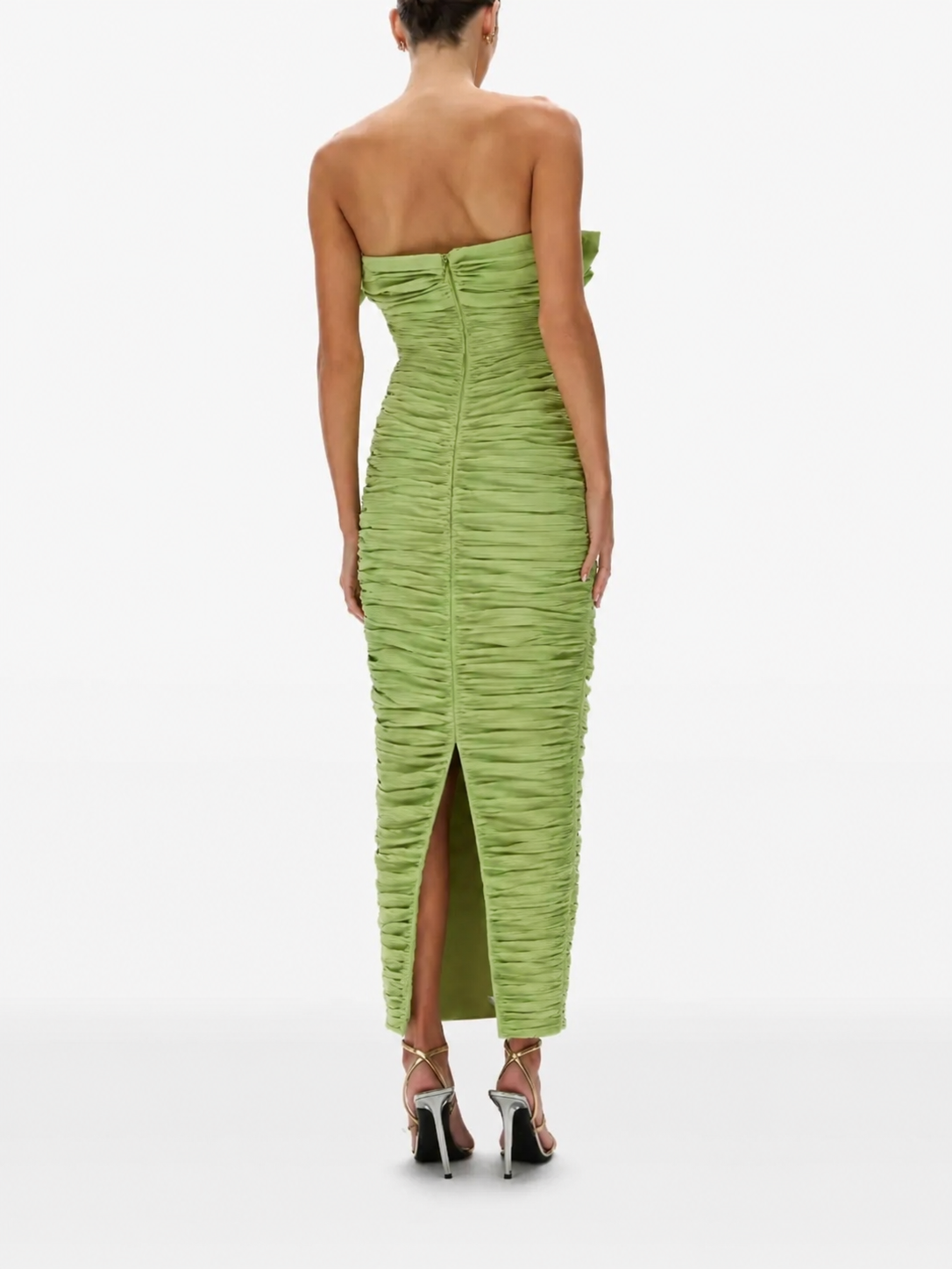 Rachel Gilbert Jensen Dress Green 6/AU18 by Rachel Gilbert available for hire in Hampton East, VIC