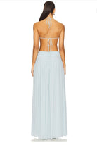 Aquamarine gown in pale blue  by NBD available for hire in Concord, NSW
