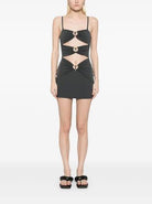 Christopher Esber pierced orbit mini dress grey by Christopher Esber available for hire in Australia