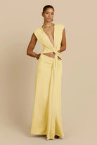 ARCINA ORI JADE DRESS LEMON SIZE 8 (S) by Arcina Ori available for hire in Ivanhoe, VIC