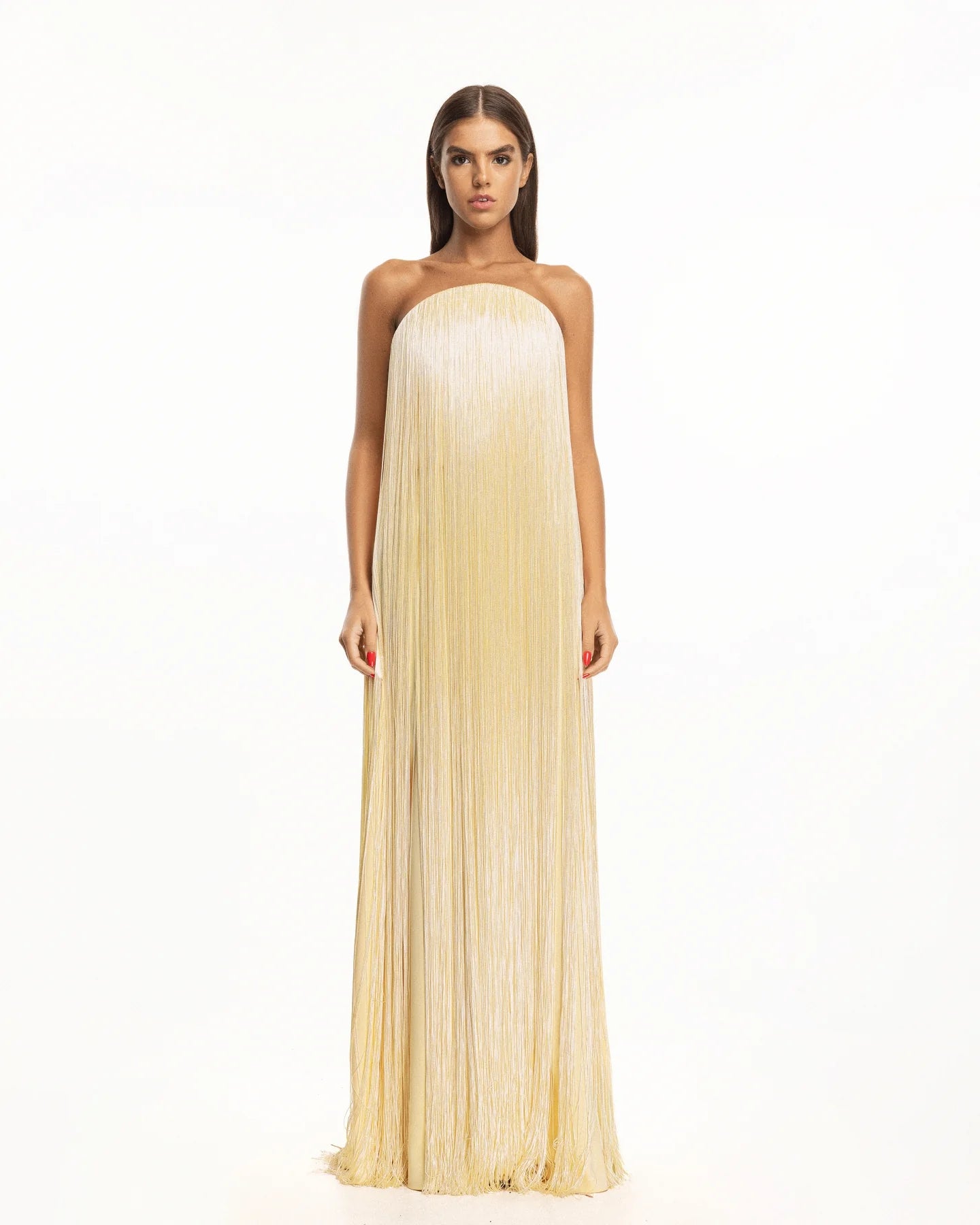Mare Butter Yellow Dress by MATTER available for hire in Australia