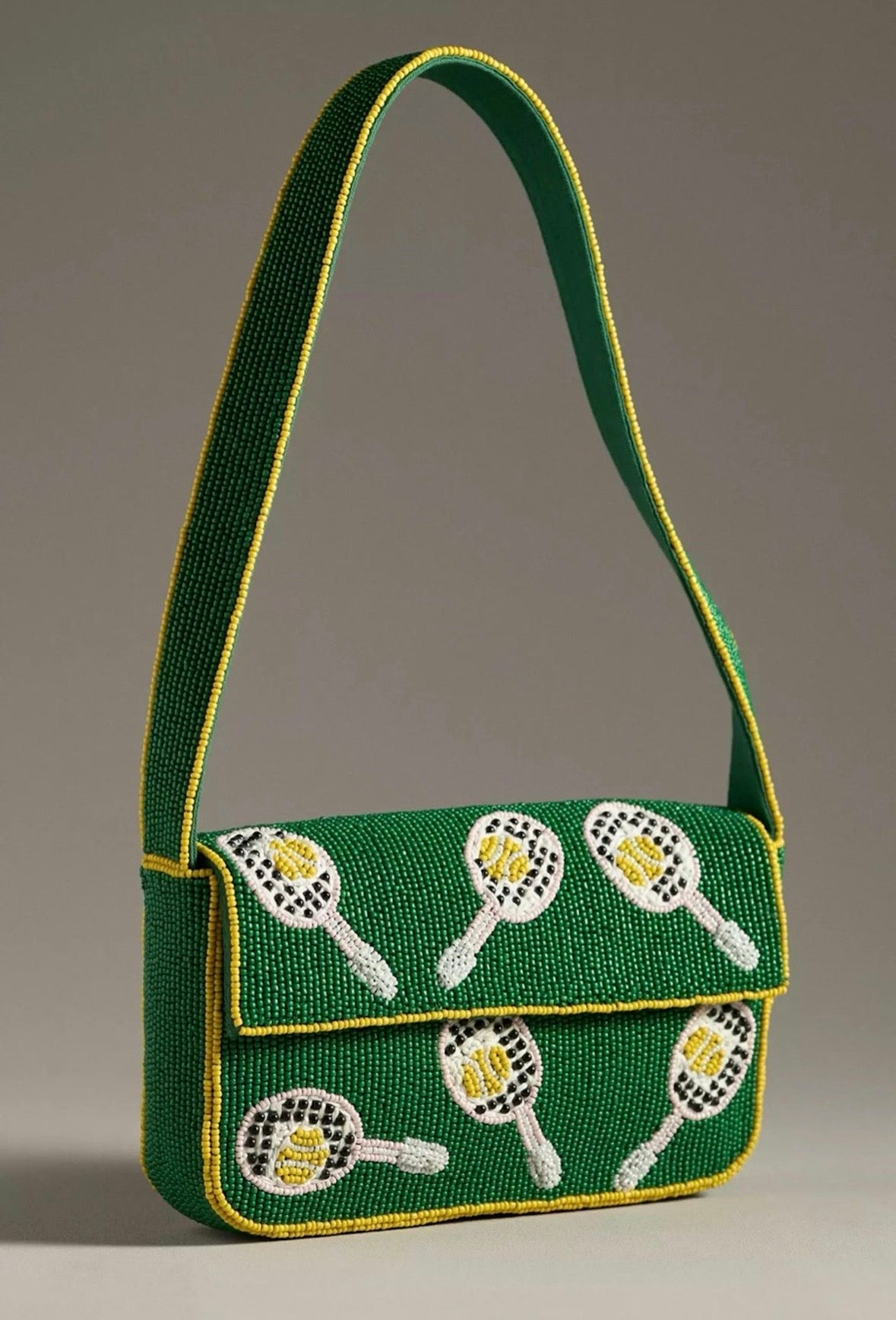Wimbledon Tennis Beaded Bag by Anthropologie available for hire in Australia