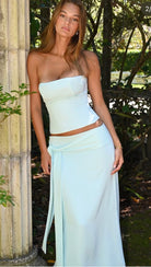 Charlotte corset top (M) maxi skirt (S) by Dear Frankie  available for hire in Tanilba bay , NSW