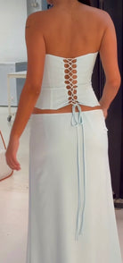 Charlotte corset top (M) maxi skirt (S) by Dear Frankie  available for hire in Tanilba bay , NSW