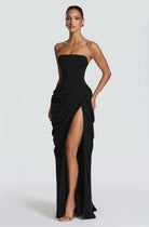 Babyboo Cyra Maxi Dress Black size 8 (S) by Babyboo available for hire in Ivanhoe, VIC