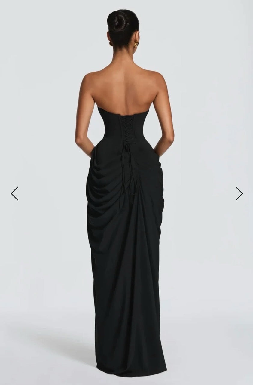 Babyboo Cyra Maxi Dress Black size 8 (S) by Babyboo available for hire in Ivanhoe, VIC