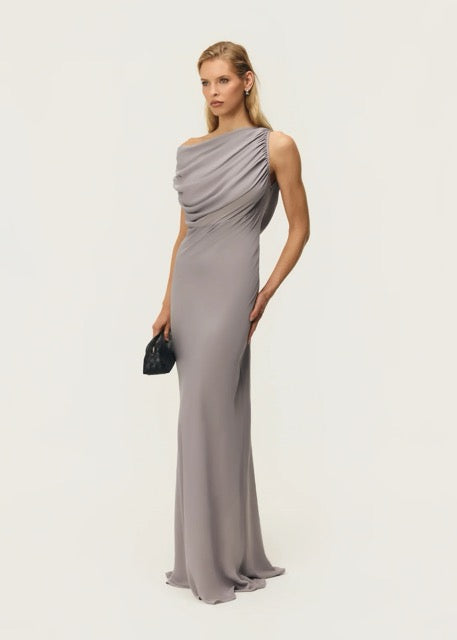 ARCINA ORI JORDI DRESS MOONSTONE SIZE 8 (S) by Arcina Ori available for hire in Ivanhoe, VIC