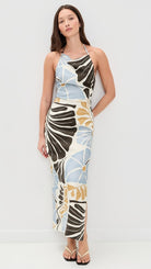 Lola Pleated Midi Dress by SIR available for hire in Australia