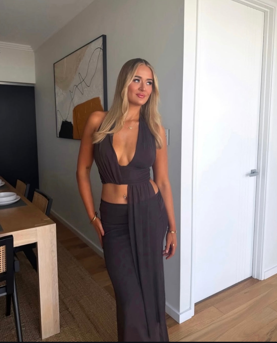 Eva drape set by Bec & Bridge available for hire in Australia
