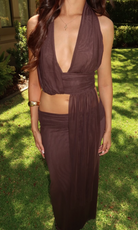 Eva drape set by Bec & Bridge available for hire in Australia