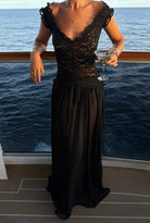Arabella Dress in Black by Arcina Ori available for hire in Australia