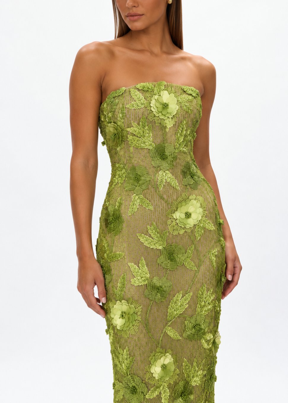 Pierre Gown Citrus Size 10 by Rachel Gilbert available for hire in Hampton East, VIC