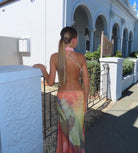 Mesh Floral Gown by Jefre Sei available for hire in Australia