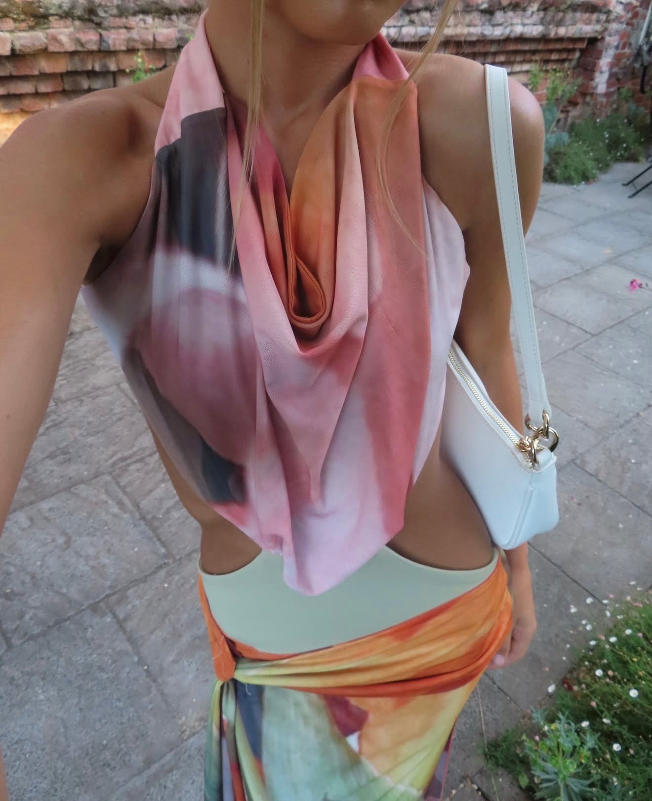 Mesh Floral Gown by Jefre Sei available for hire in Australia