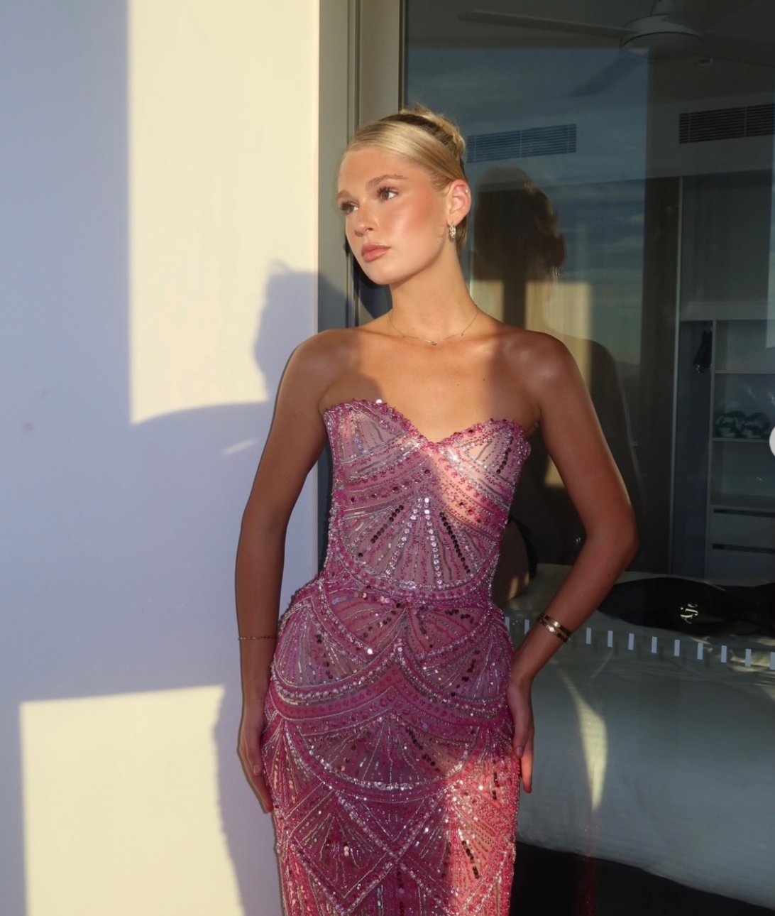 Blush Majesty Dress  by Albina Dyla available for hire in Australia