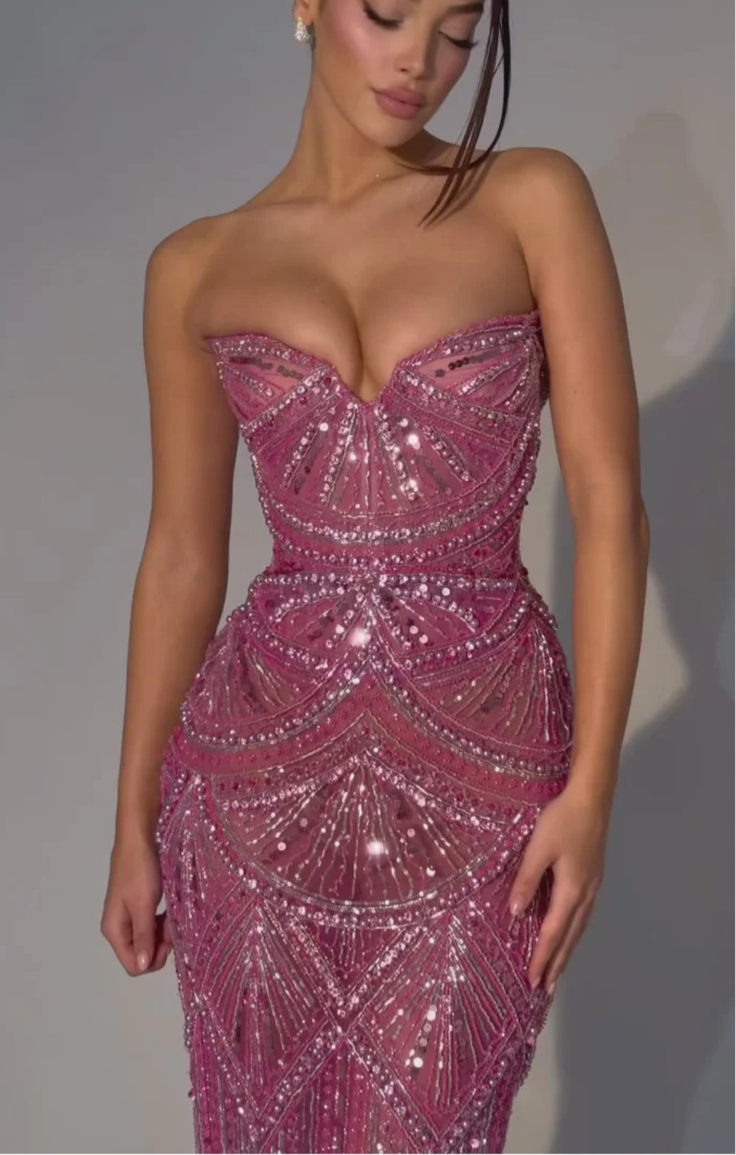 Blush Majesty Dress  by Albina Dyla available for hire in Australia