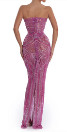 Blush Majesty Dress  by Albina Dyla available for hire in Australia