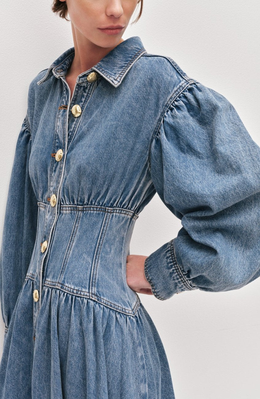 Lorraine Denim Dress by Aje available for hire in Australia
