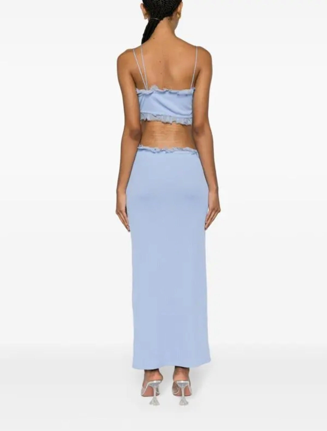 Christopher Esber Carina Interlinked Dress Blue by Christopher Esber available for hire in Hampton East, VIC