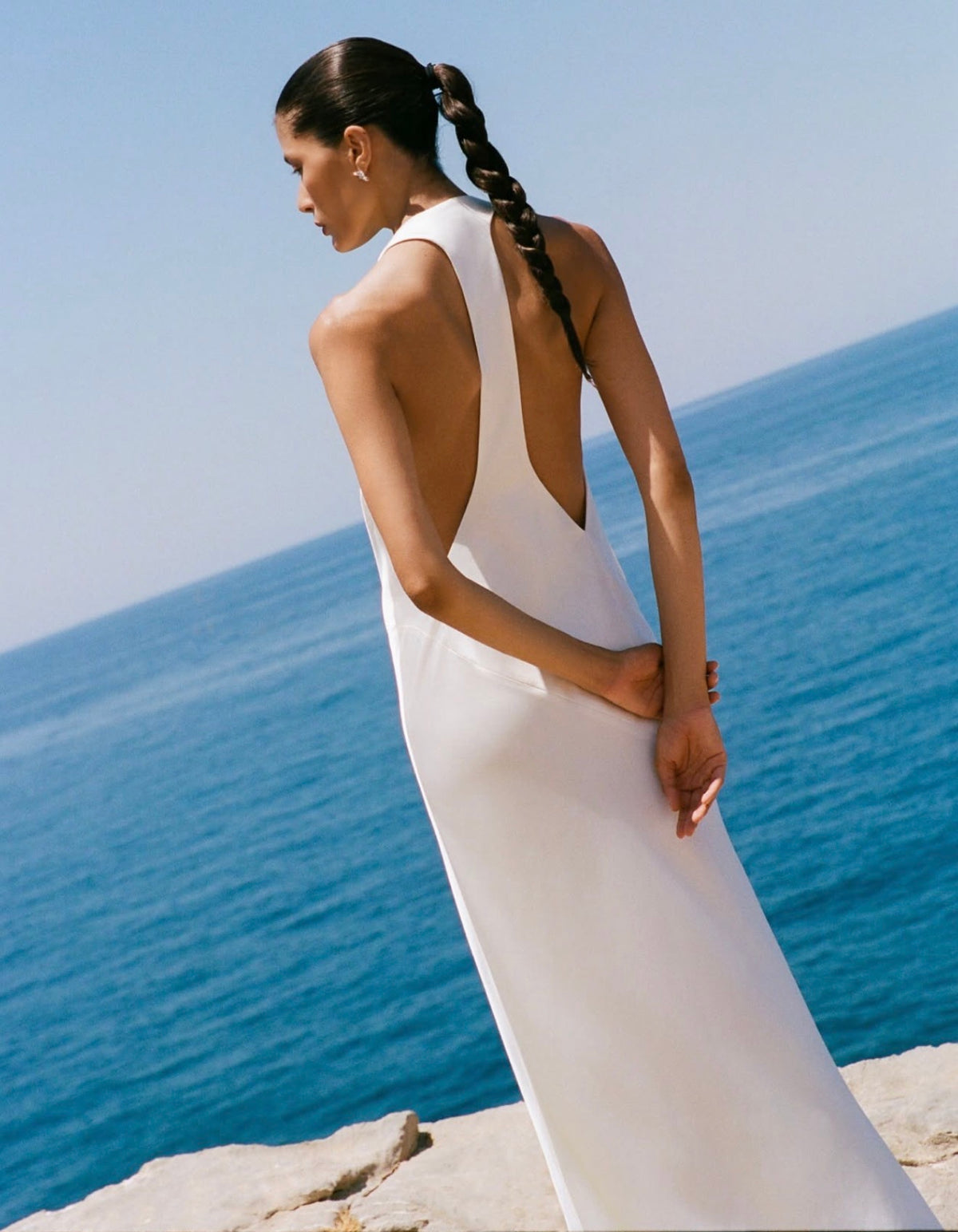 Savanna Racer Back Gown  by Shona Joy available for hire in Bondi, NSW