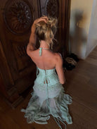 Rosabella in Mint  by Mali Marea available for hire in Sydney, NSW