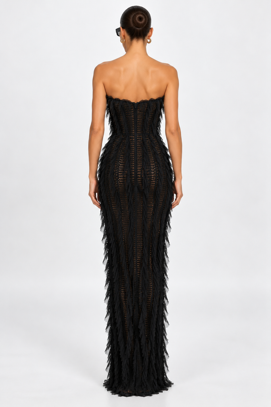 Jefre Sei Jasmine Gown Black  by Jefre Sei available for hire in Hampton East, VIC