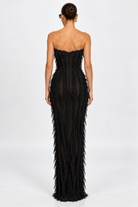 Jefre Sei Jasmine Gown Black  by Jefre Sei available for hire in Hampton East, VIC