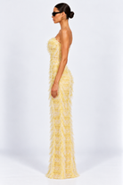 Jefre Sei Jasmine Gown Chello Size 6, 8 + 10 by Jefre sei available for hire in Hampton East, VIC