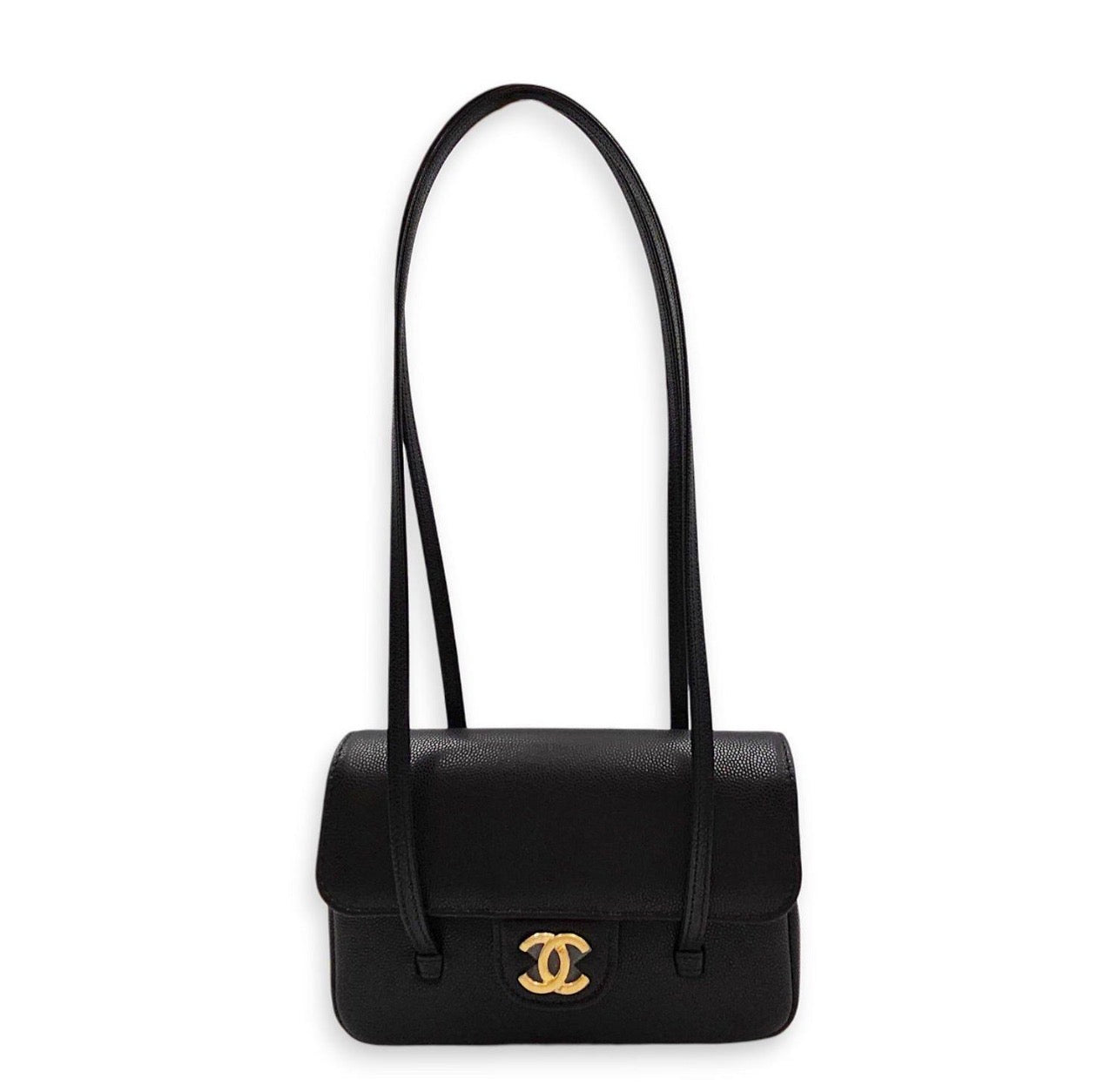 CHANEL 26P BLACK CAVIAR MINI PREPPY COCO BAG by Chanel available for hire in Sydney, NSW