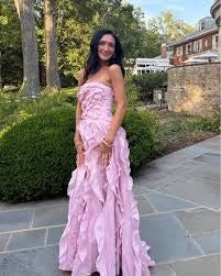 AJE Allarie Gown Pink Size 10 (FOR HIRE) by Aje available for hire in Australia
