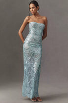 Bronx and Banco Giselle Powder Maxi Dress  by Bronx and Banco available for hire in Australia
