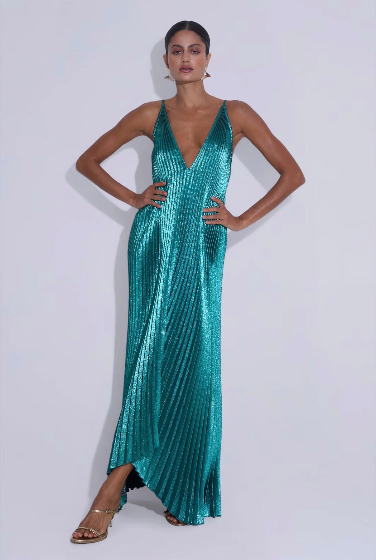 The Muse gown in jewel glitter  by Lidee available for hire in Sydney, NSW