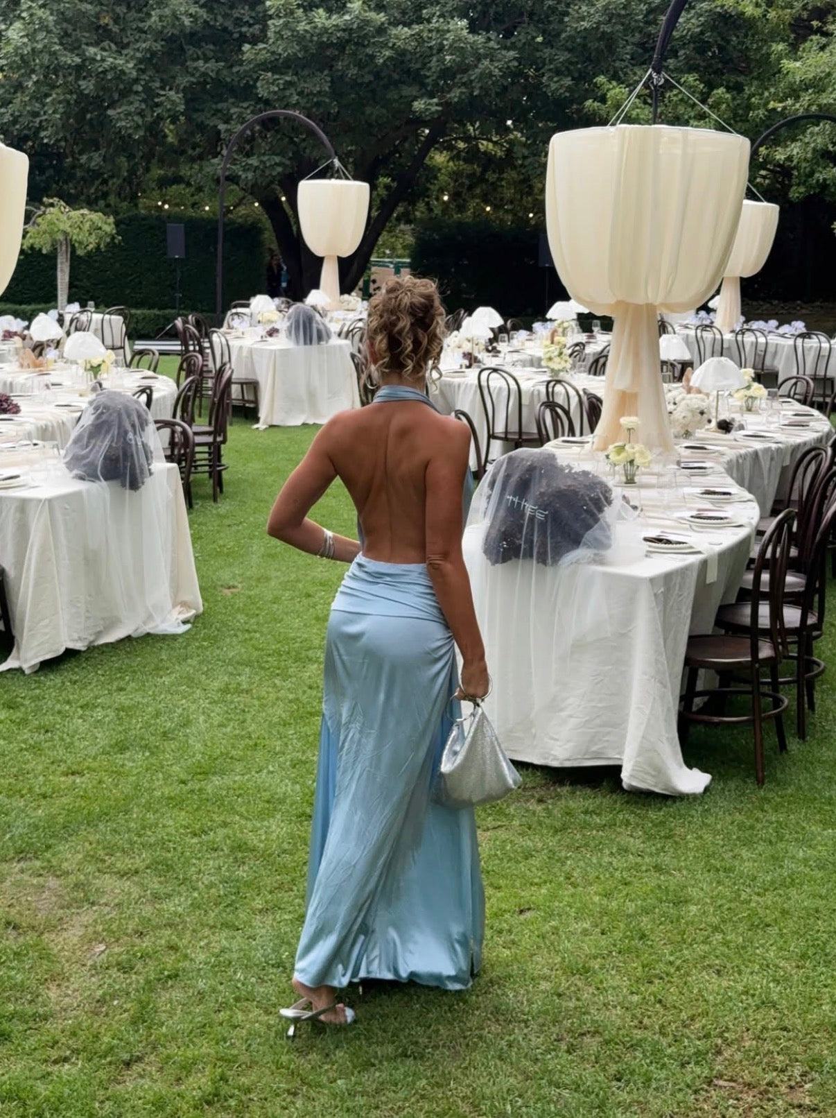 Selene Plunge Jersey Gown