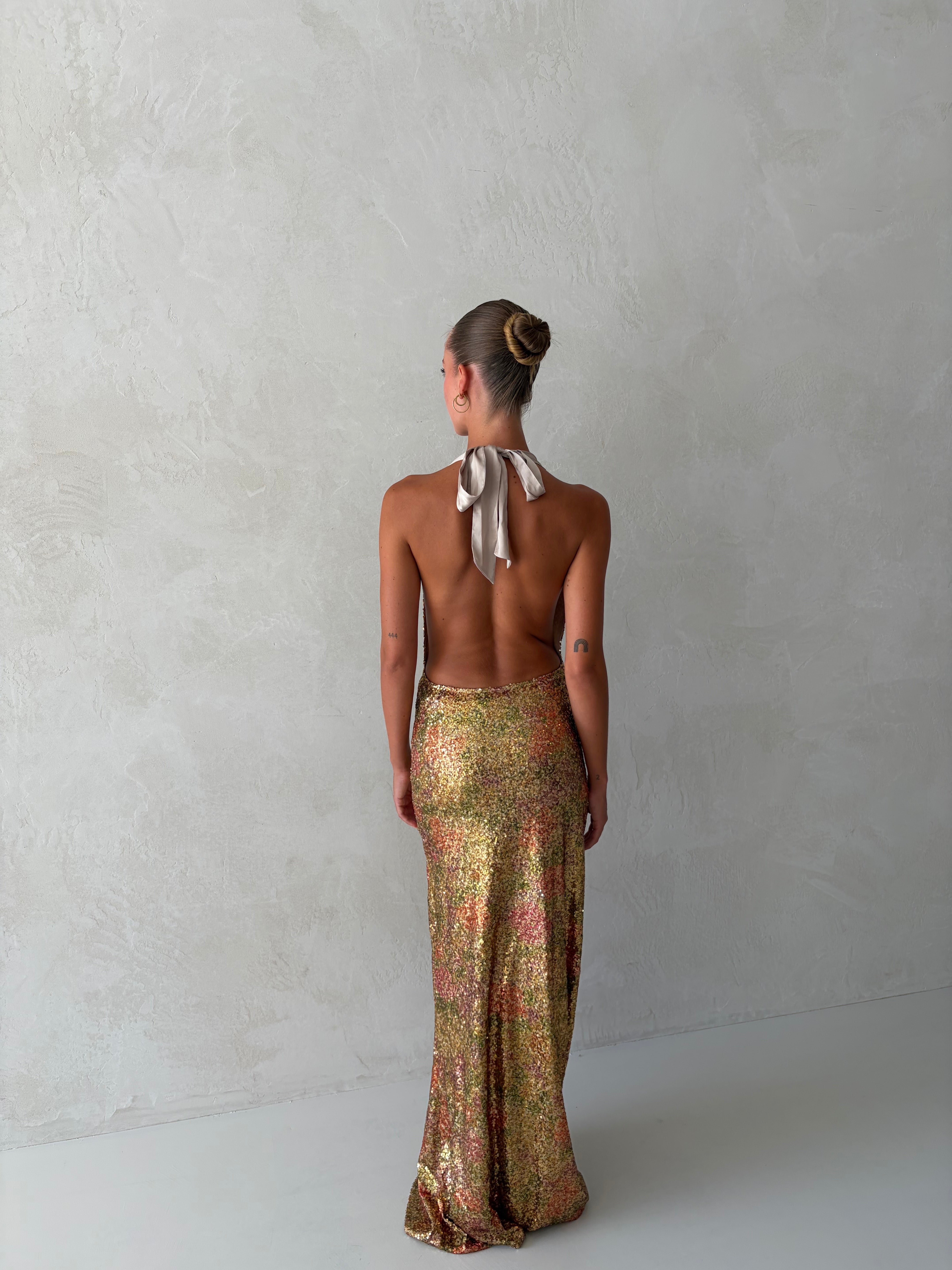 Liana Dress in Fleur Sequin