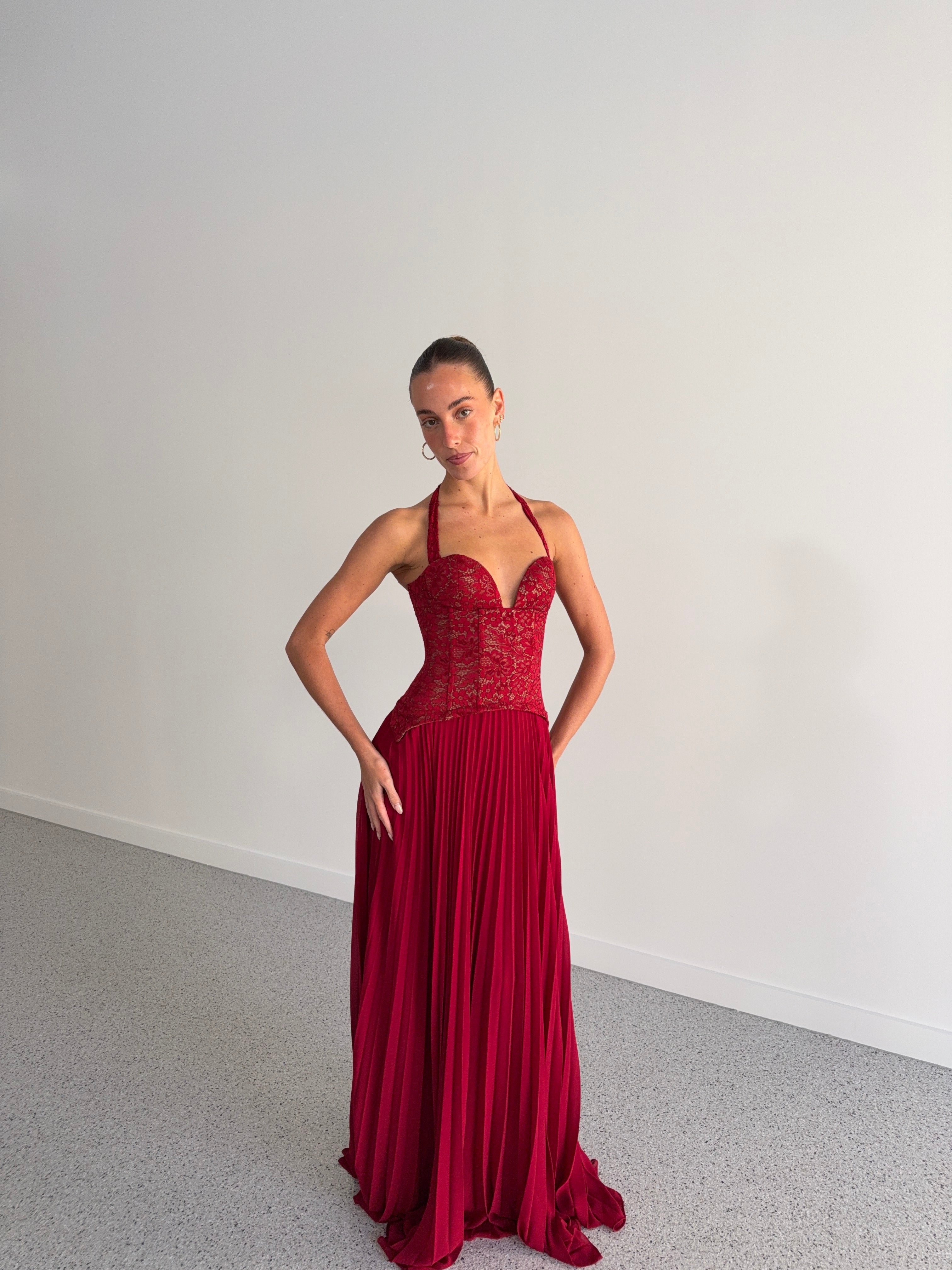 Gaia Dress in Red