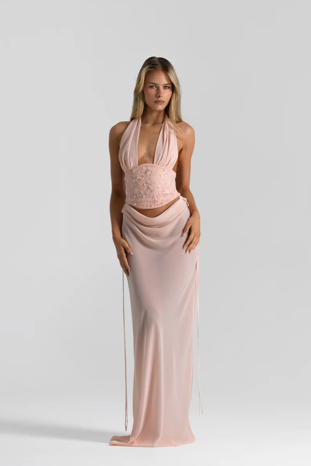 Bronte Top In Baby Pink