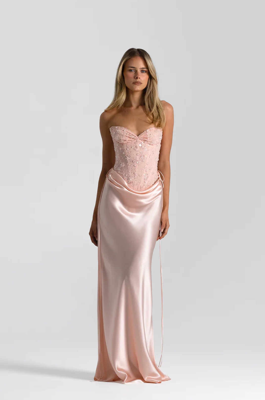 Verity Bustier In Baby Pink