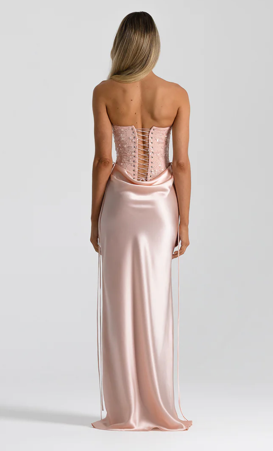 Verity Bustier In Baby Pink