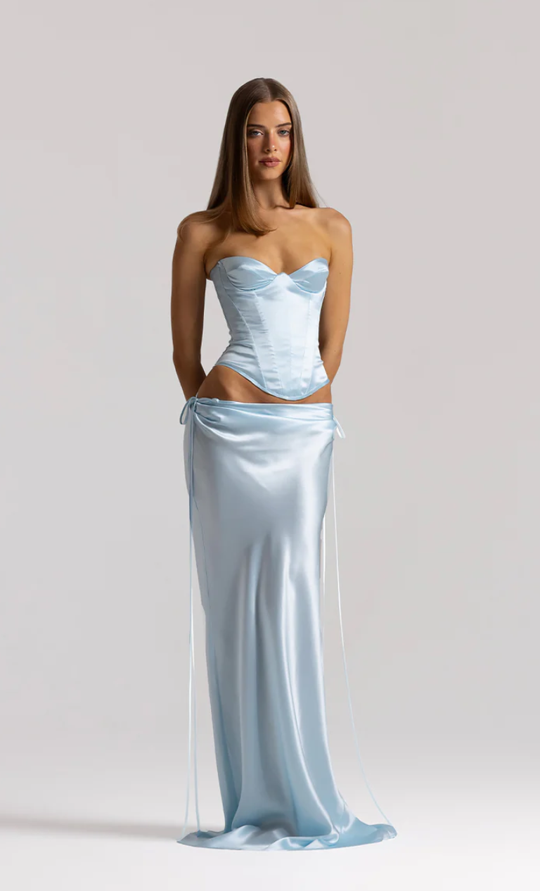 Elina Bustier in Ice Blue