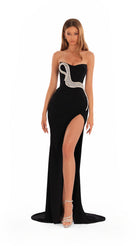 Albina dyla Silver Flame gown