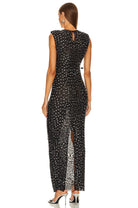 Self Portrait Rhinestone Gown in Black