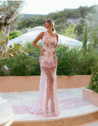 Embellished One-Shoulder Gown