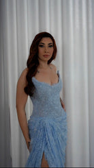 Sapphire Goddess Gown