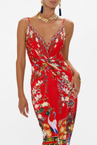 Camilla Strappy Dress With Twist Front