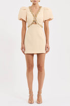 Rebecca vallance Alexandrite Puff Sleeve Mini Dress